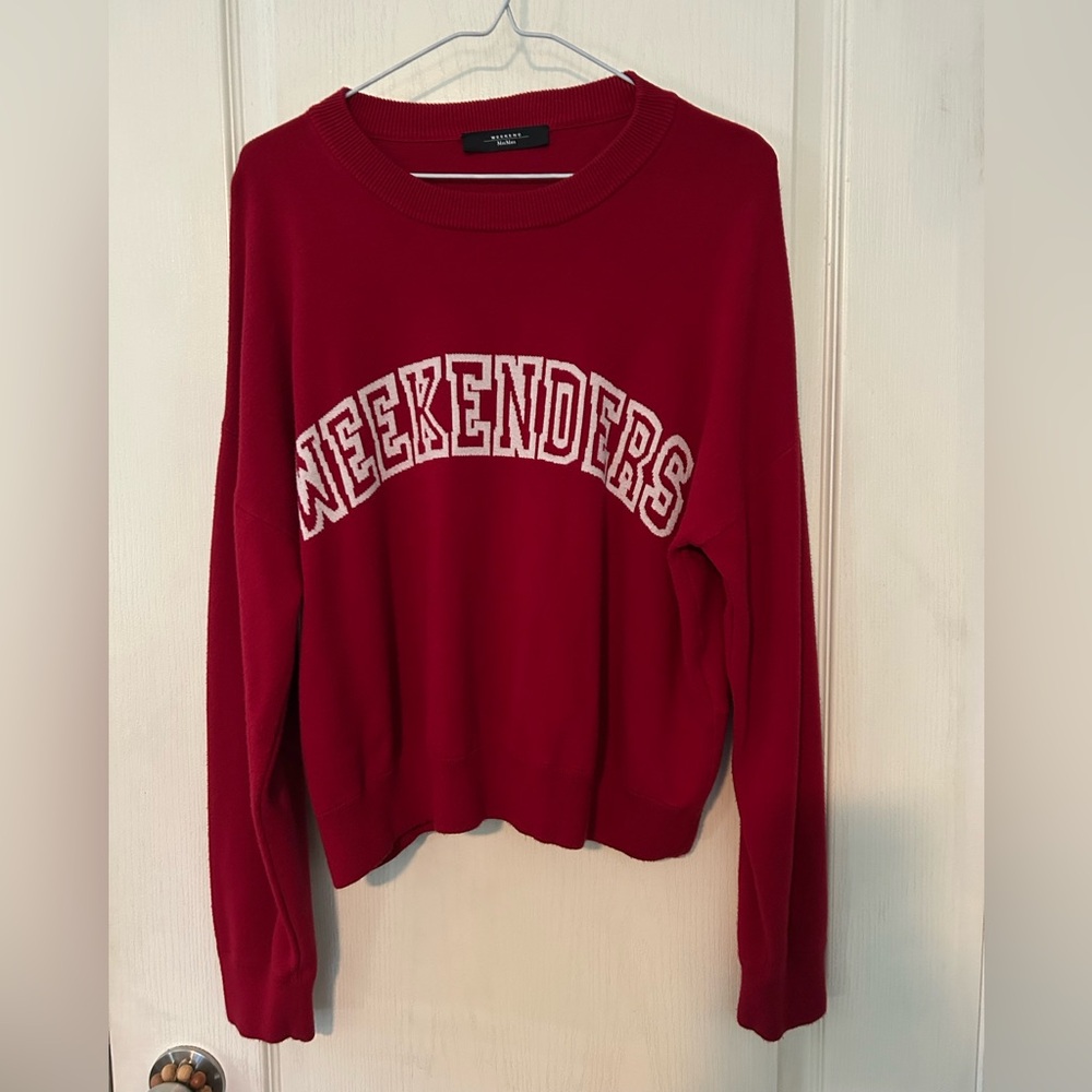 Weekend MaxMara Red Weekenders Sweater